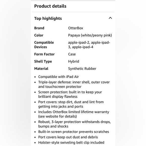 🌹𝐍𝐄𝐖-𝐎𝐓𝐓𝐄𝐑 𝐁𝐎𝐗 𝐃𝐄𝐍𝐅𝐄𝐍𝐃𝐄𝐑 𝐏𝐈𝐍𝐊 𝐂𝐀𝐒𝐄-𝐈𝐏𝐀𝐃 𝐀𝐈𝐑 - Picture 8 of 8